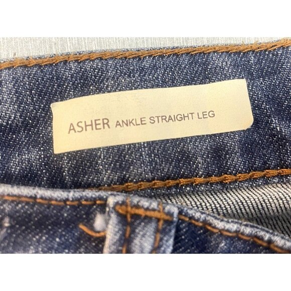 Kut From The Kloth  Asher Ankle Straight Leg Women’s Blue Jean's Mid-Rise Size 8 - Picture 3 of 16